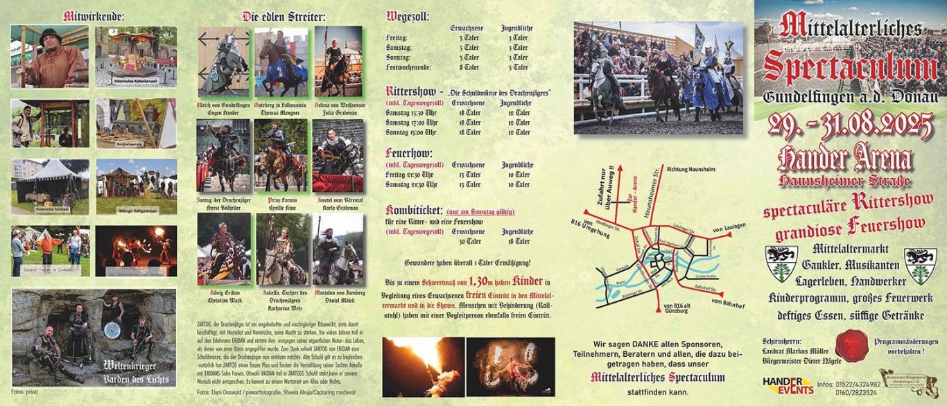 Ritterturnier Gundelfingen Hander Arena Spectaculum 2025
